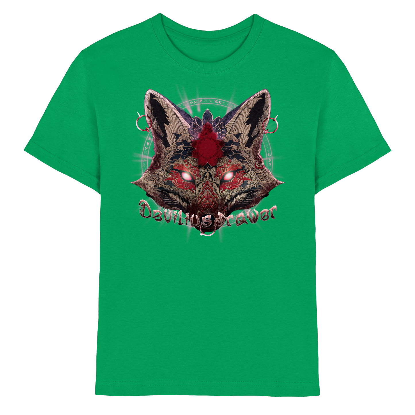 Deviliusdrawer Demon Kitsune - Kids Premium Shirt