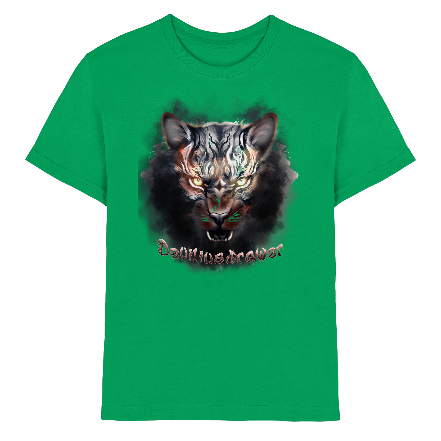 Deviliusdrawer Smoke Tiger - Kids Premium Shirt