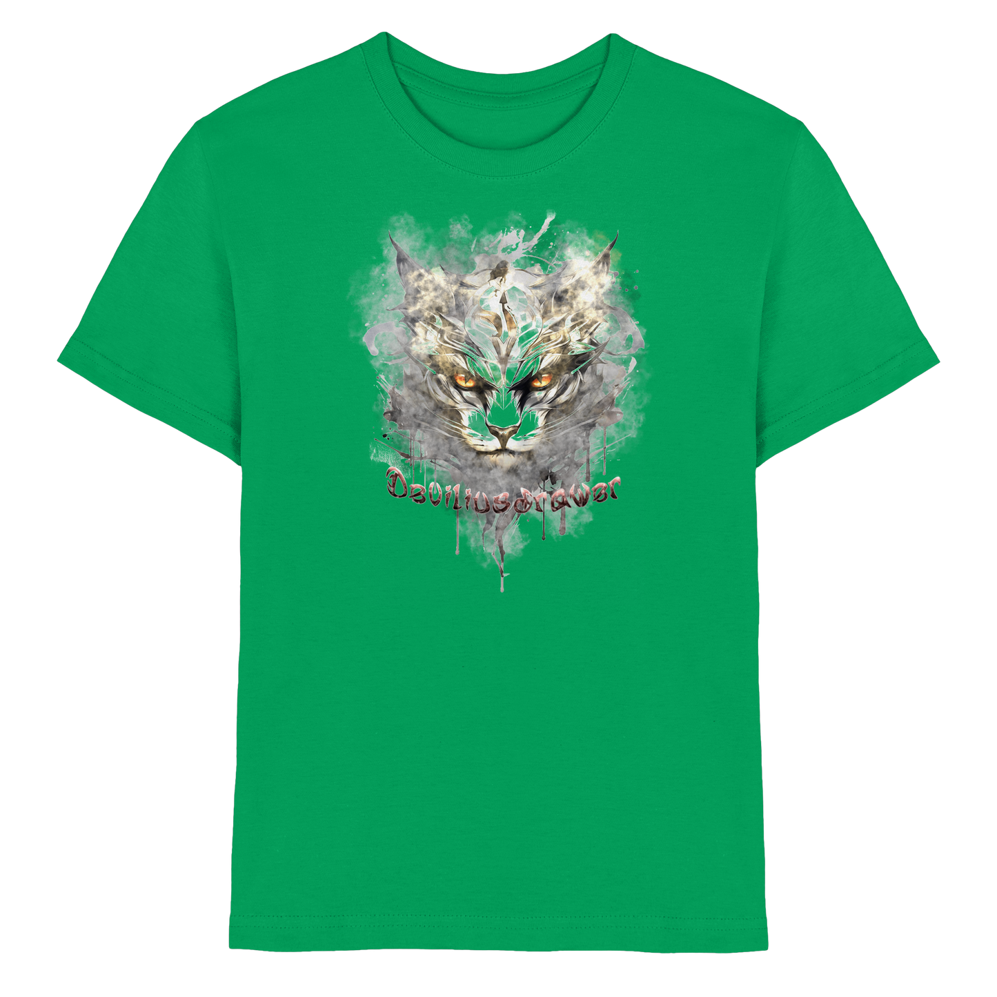 Deviliusdrawer White Catgod - Kids Premium Shirt