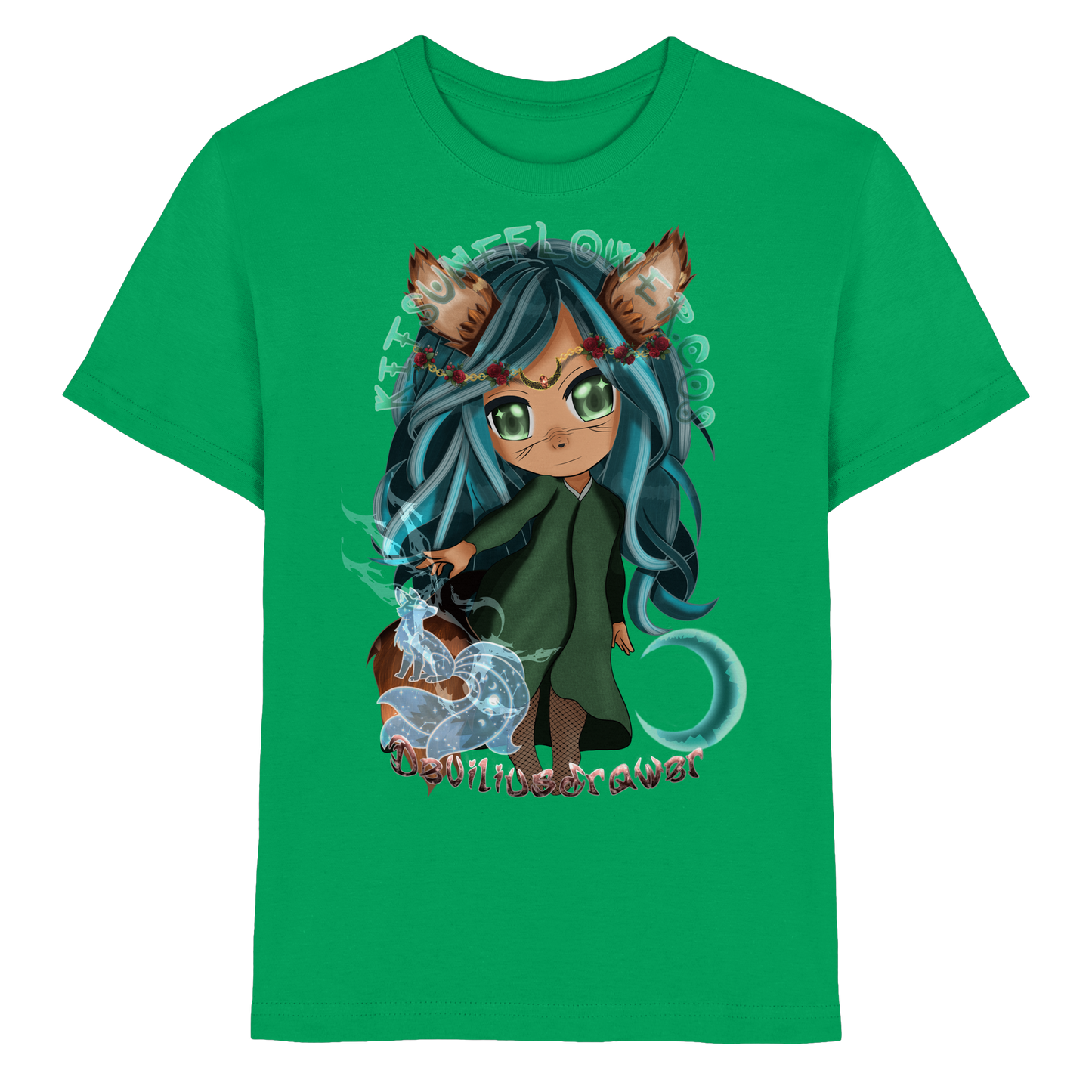 Deviliusdrawer Kitsuneflower - Kids Premium Shirt