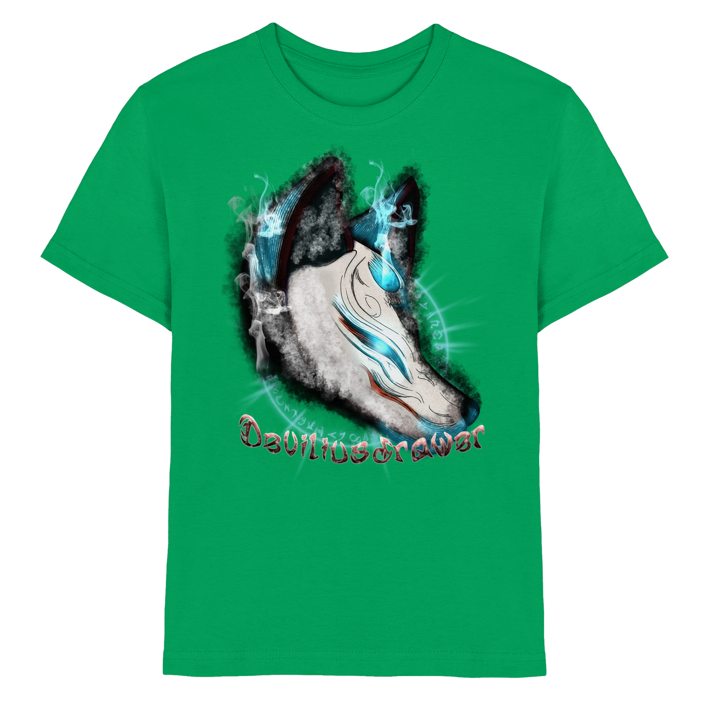 Deviliusdrawer Darkness Kitsune - Kids Premium Shirt