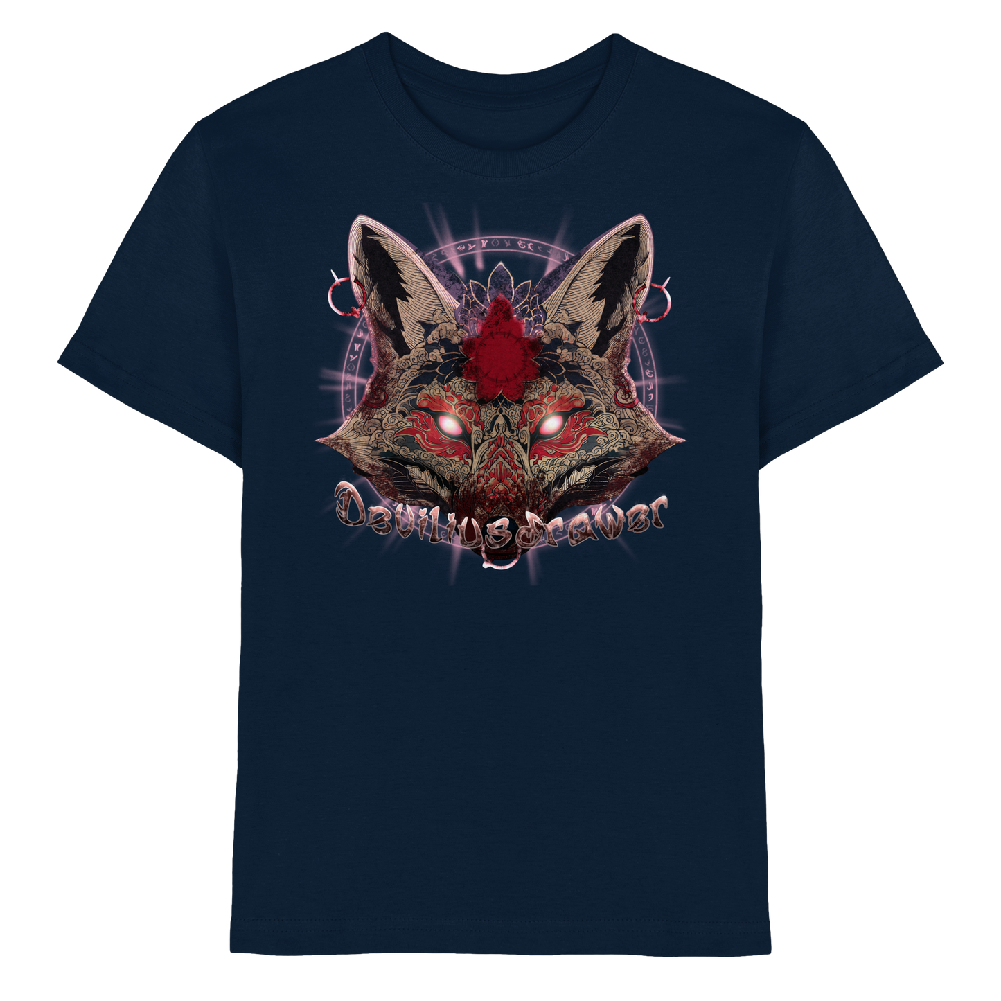 Deviliusdrawer Demon Kitsune - Kids Premium Shirt