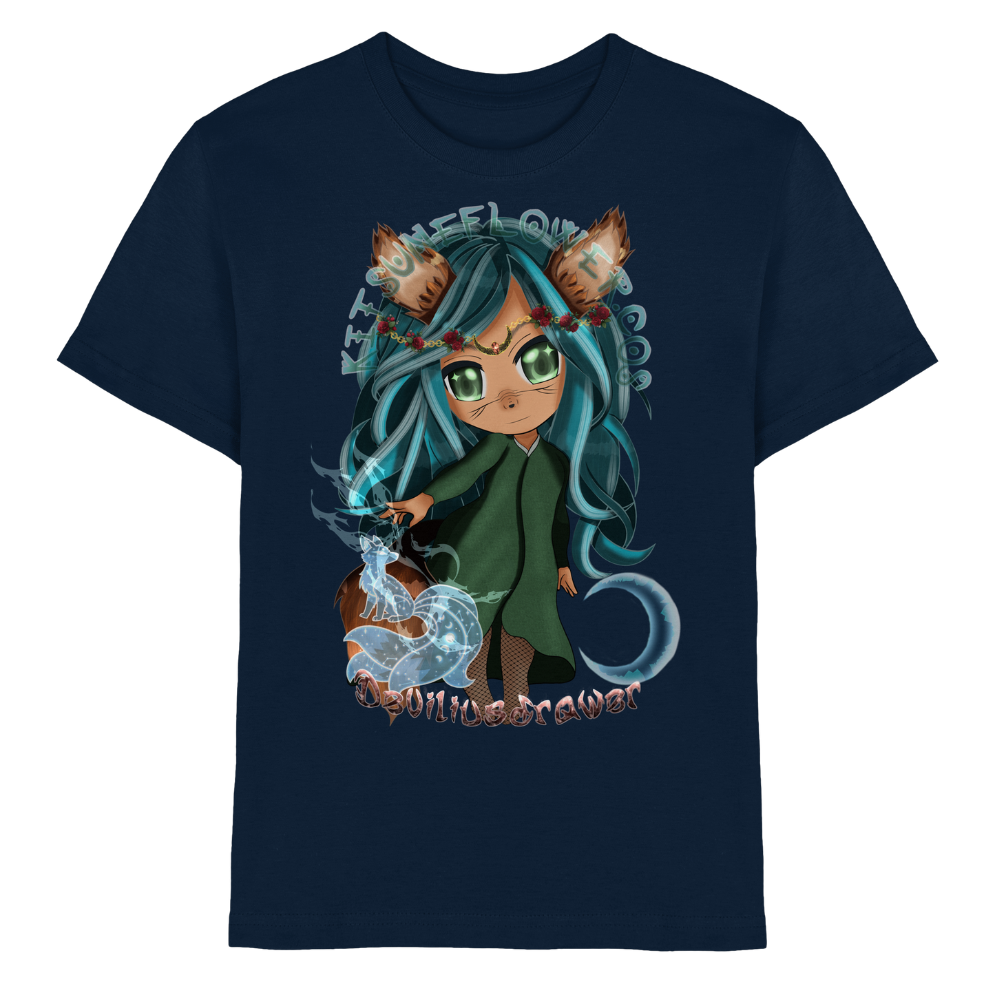Deviliusdrawer Kitsuneflower - Kids Premium Shirt