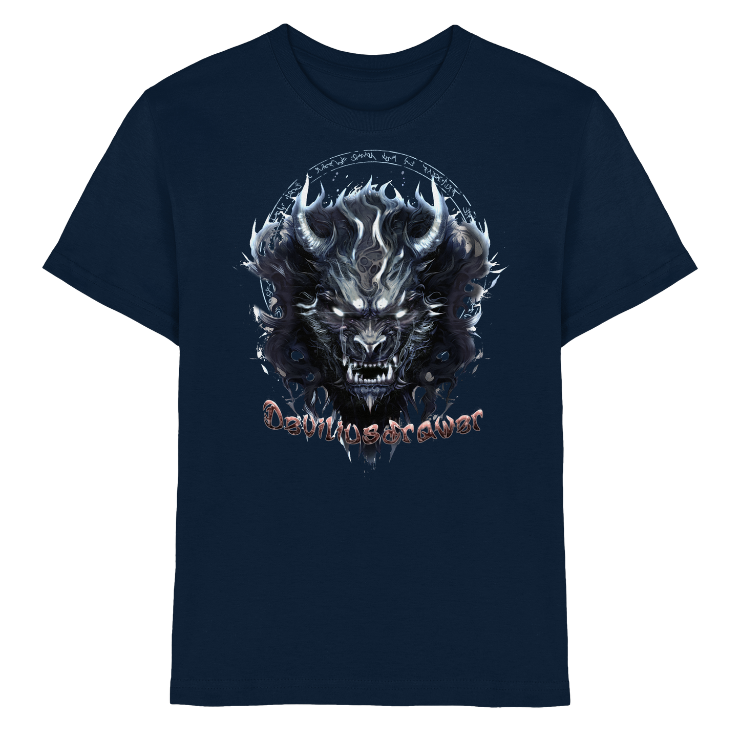 Deviliusdrawer Dark Wolf Mask - Kids Premium Shirt