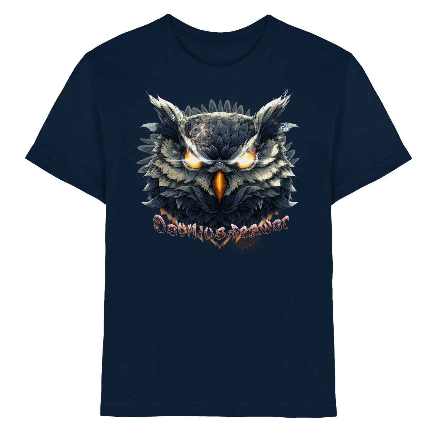 Deviliusdrawer Dark Fire Owl - Kids Premium Shirt