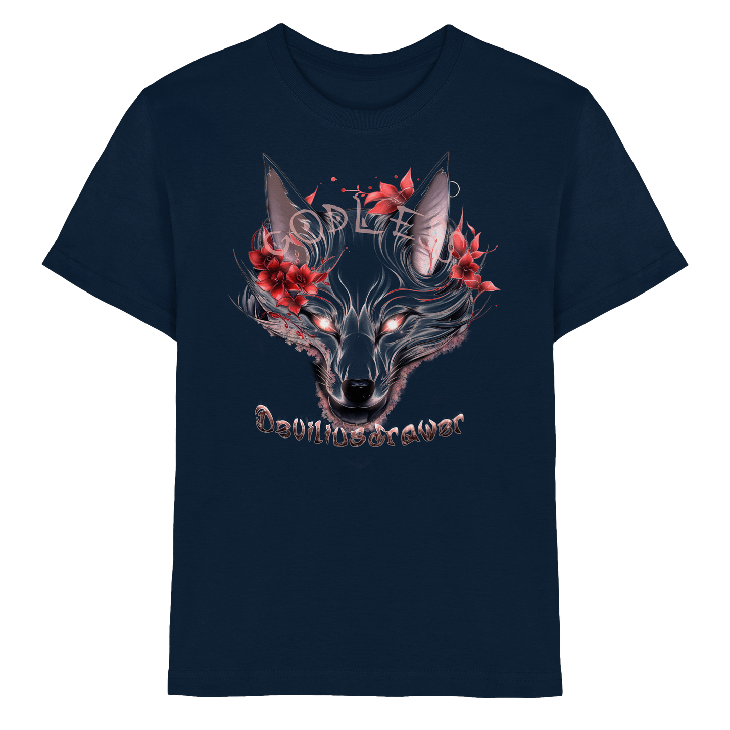Deviliusdrawer Kitsune Wolf - Kids Premium Shirt