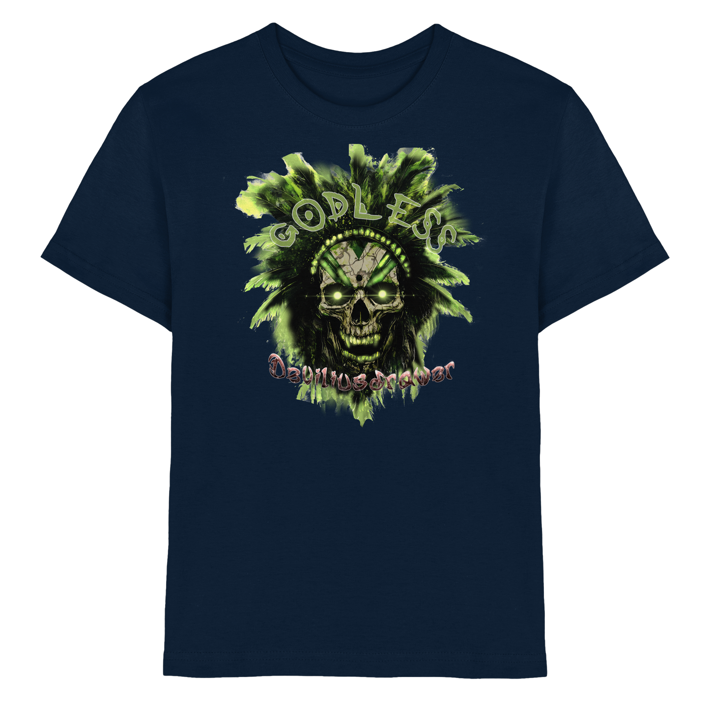 Deviliusdrawer Godless Skull - Kids Premium Shirt