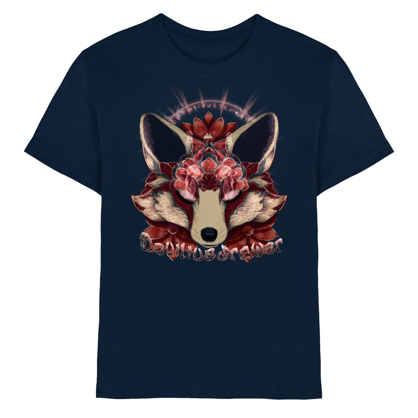 Deviliusdrawer Fire Kitsune - Kids Premium Shirt