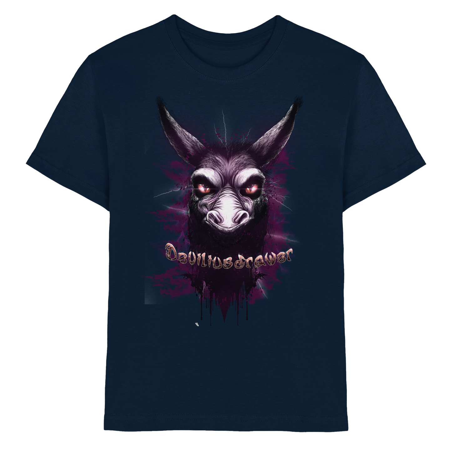 Deviliusdrawer Purple Donkey - Kids Premium Shirt