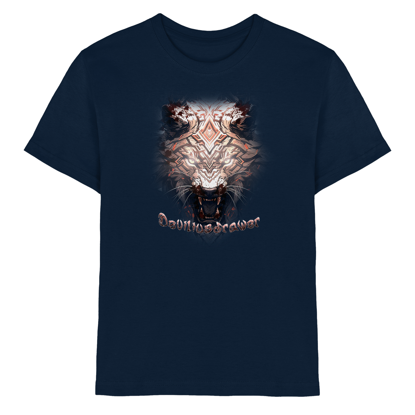 Deviliusdrawer Gold Metal Tiger - Kids Premium Shirt
