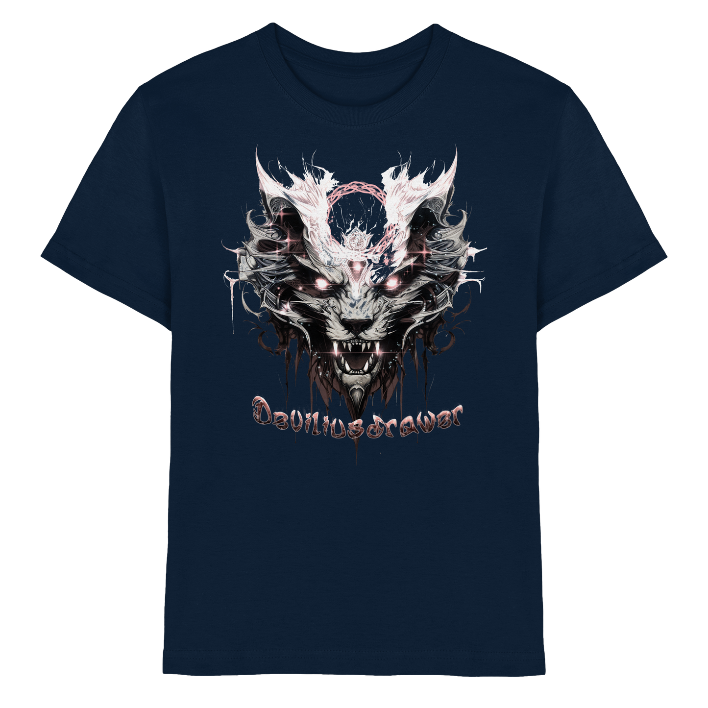 Deviliusdrawer Demonic Glow Cat - Kids Premium Shirt