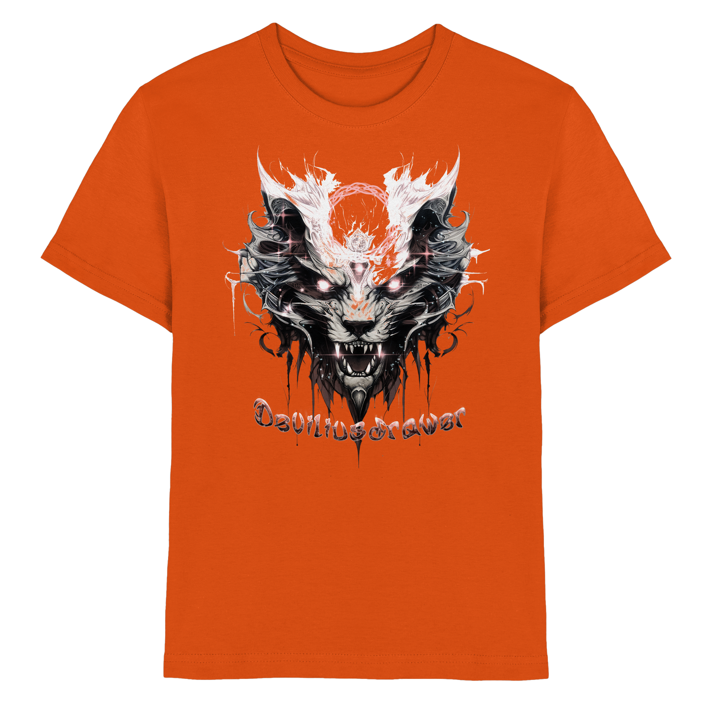 Deviliusdrawer Demonic Glow Cat - Kids Premium Shirt