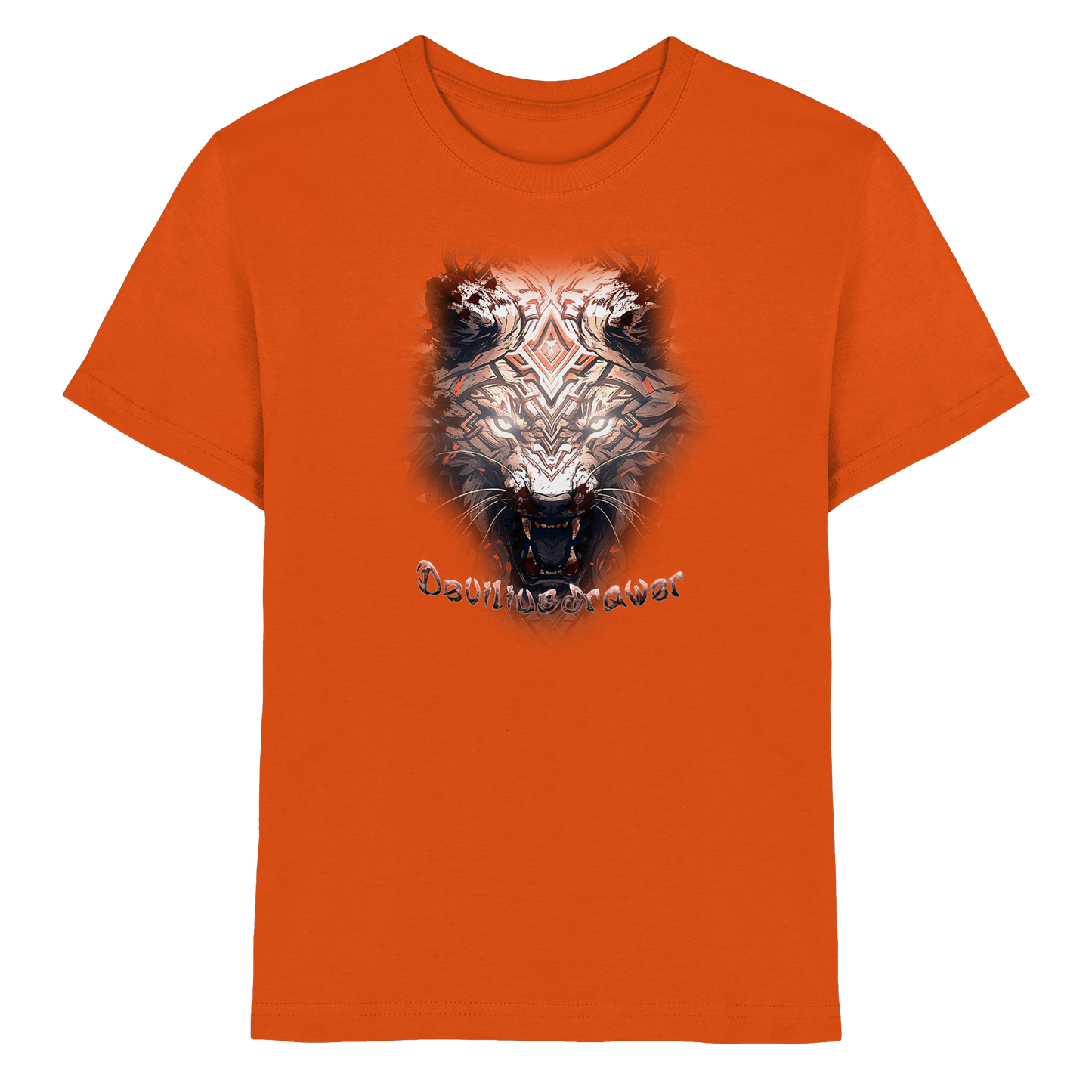 Deviliusdrawer Gold Metal Tiger - Kids Premium Shirt