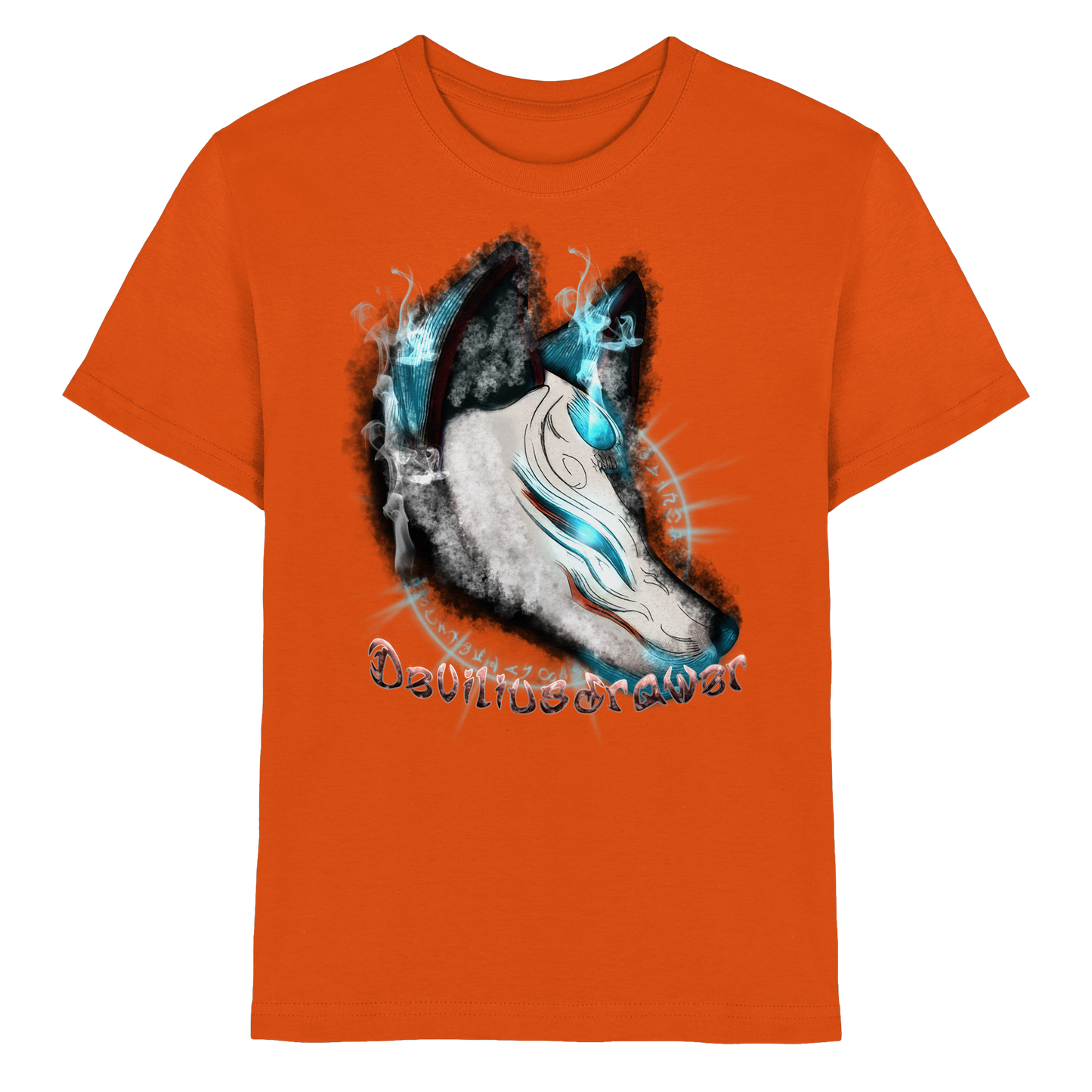 Deviliusdrawer Darkness Kitsune - Kids Premium Shirt