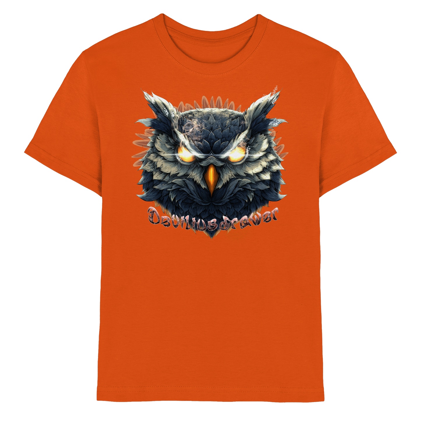 Deviliusdrawer Dark Fire Owl - Kids Premium Shirt