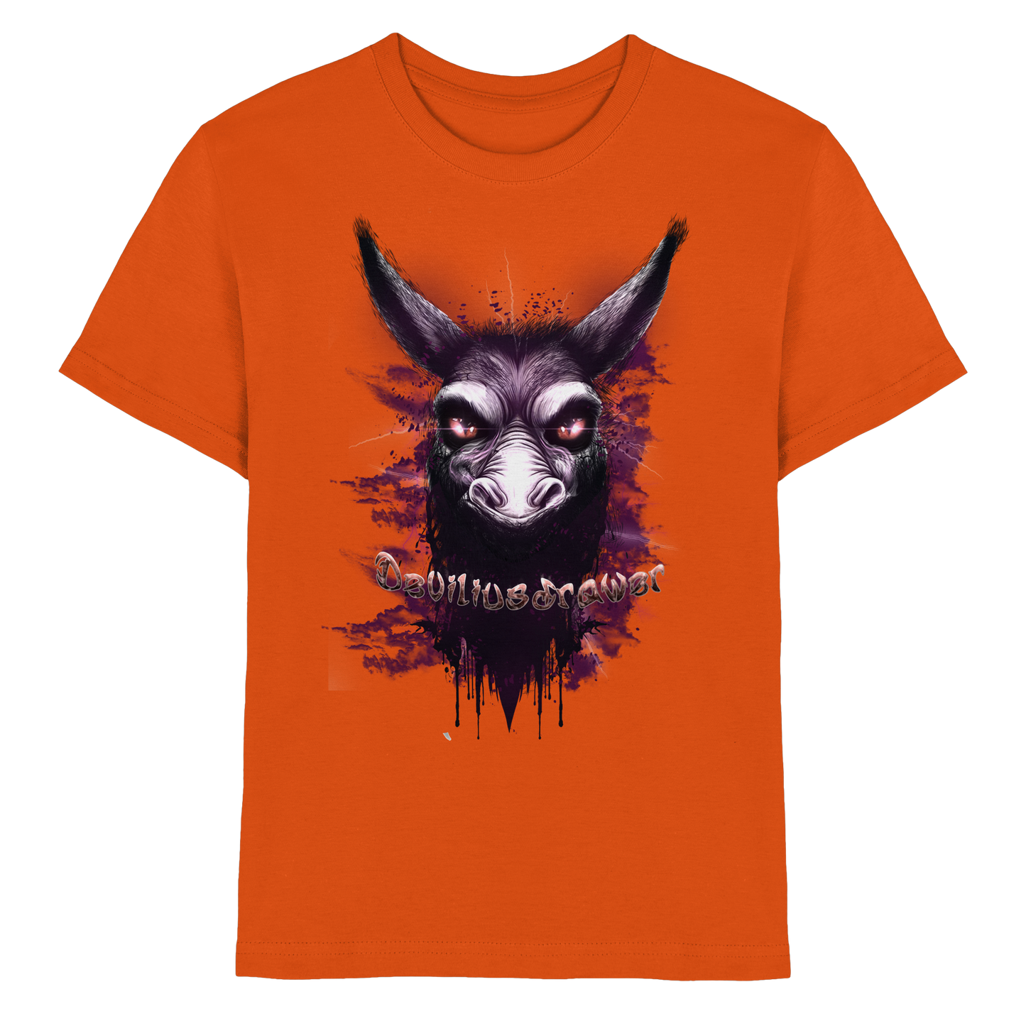 Deviliusdrawer Purple Donkey - Kids Premium Shirt