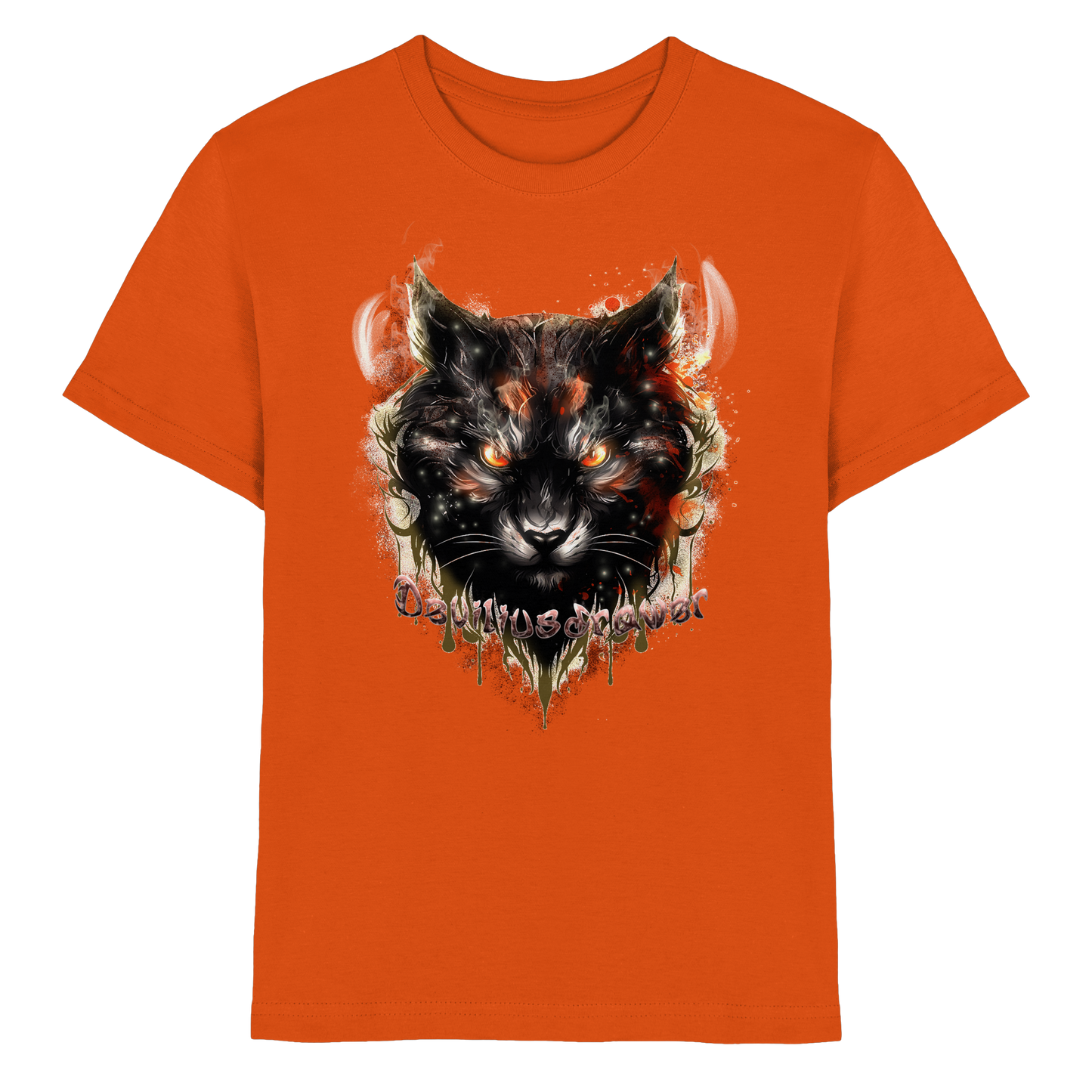 Deviliusdrawer Red Devil Cat - Kids Premium Shirt