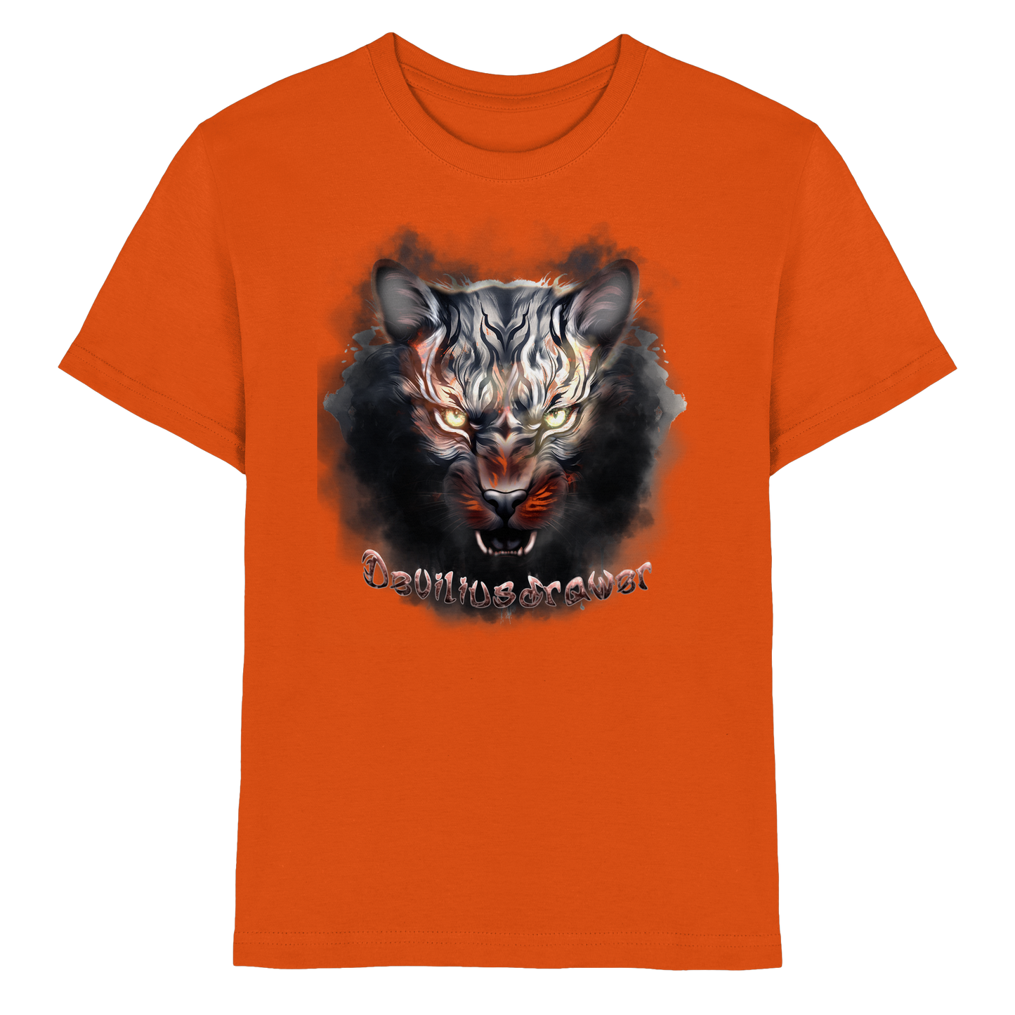 Deviliusdrawer Smoke Tiger - Kids Premium Shirt