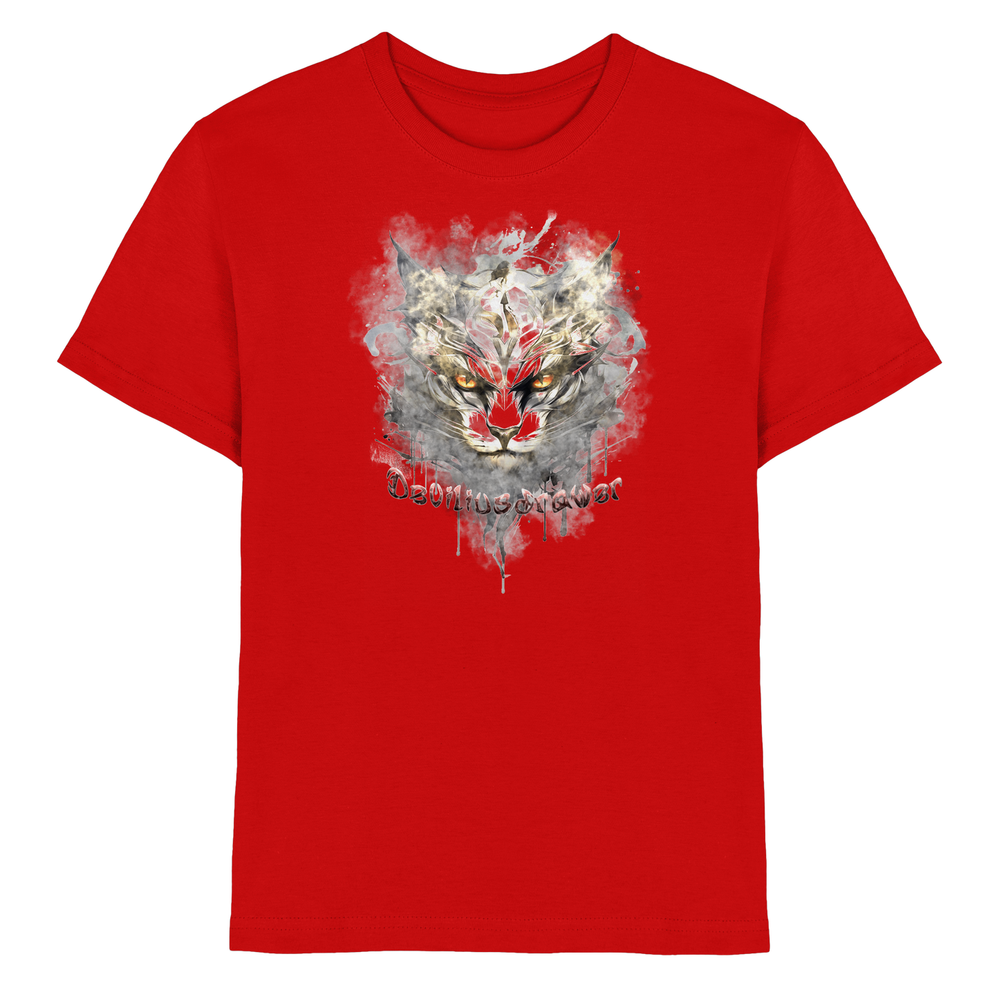 Deviliusdrawer White Catgod - Kids Premium Shirt