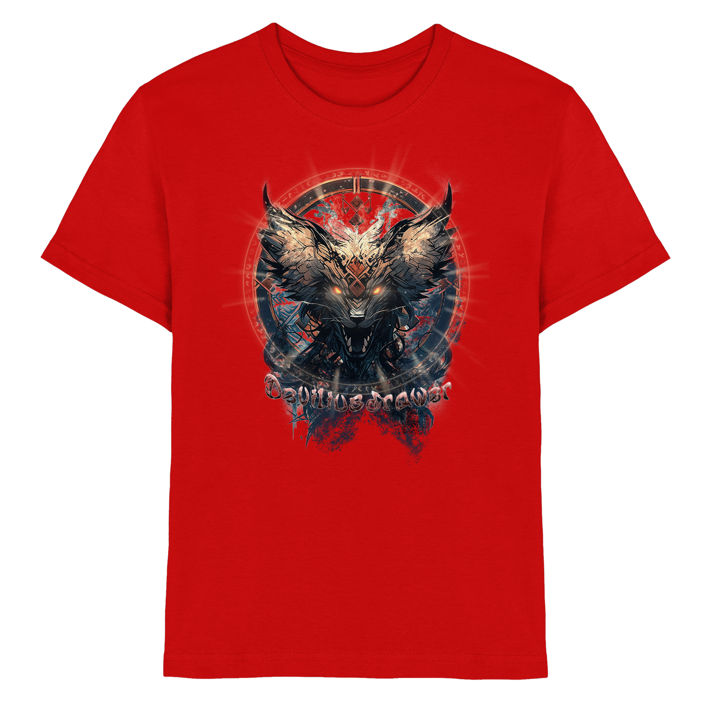 Deviliusdrawer Dark Magic Wolf - Kids Premium Shirt