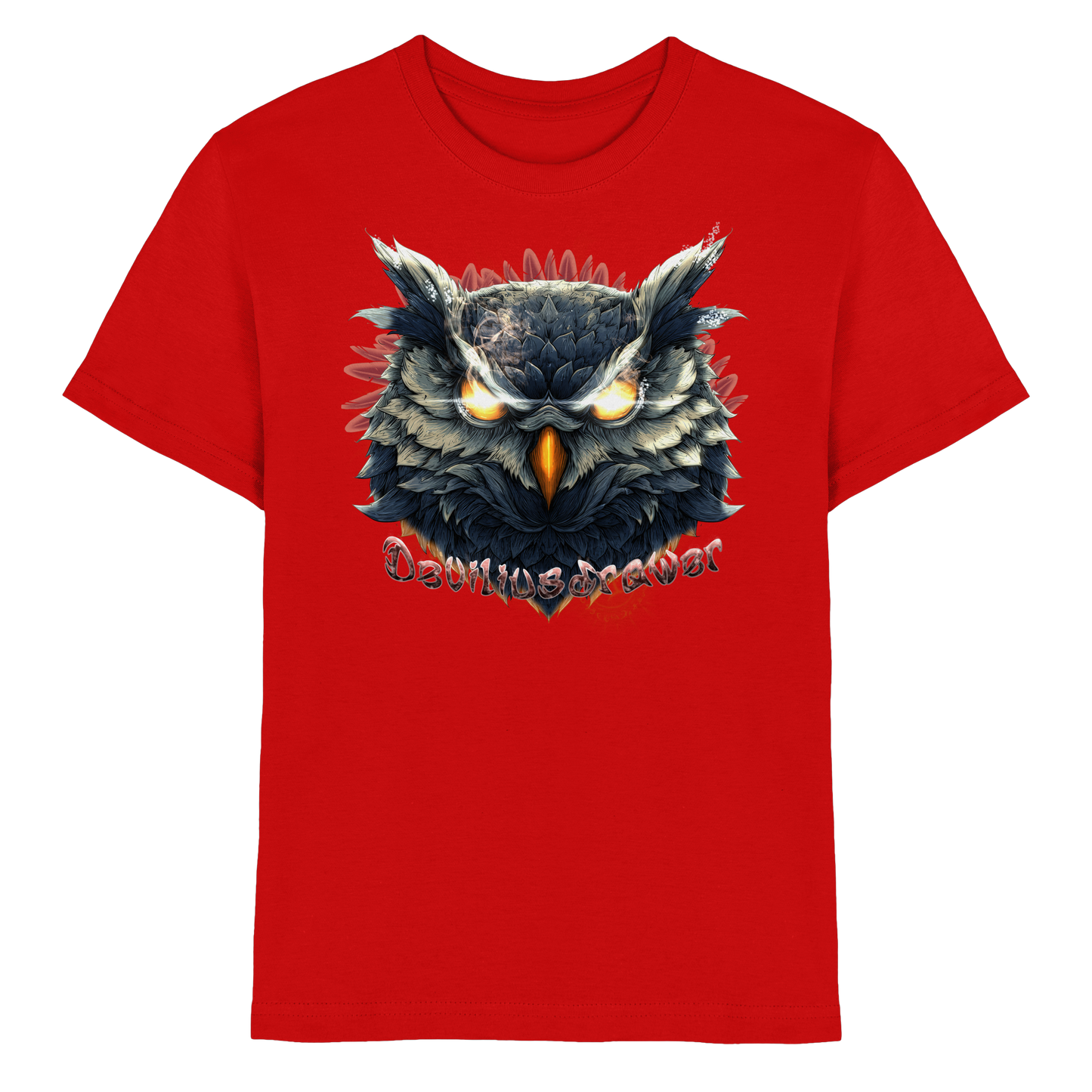 Deviliusdrawer Dark Fire Owl - Kids Premium Shirt