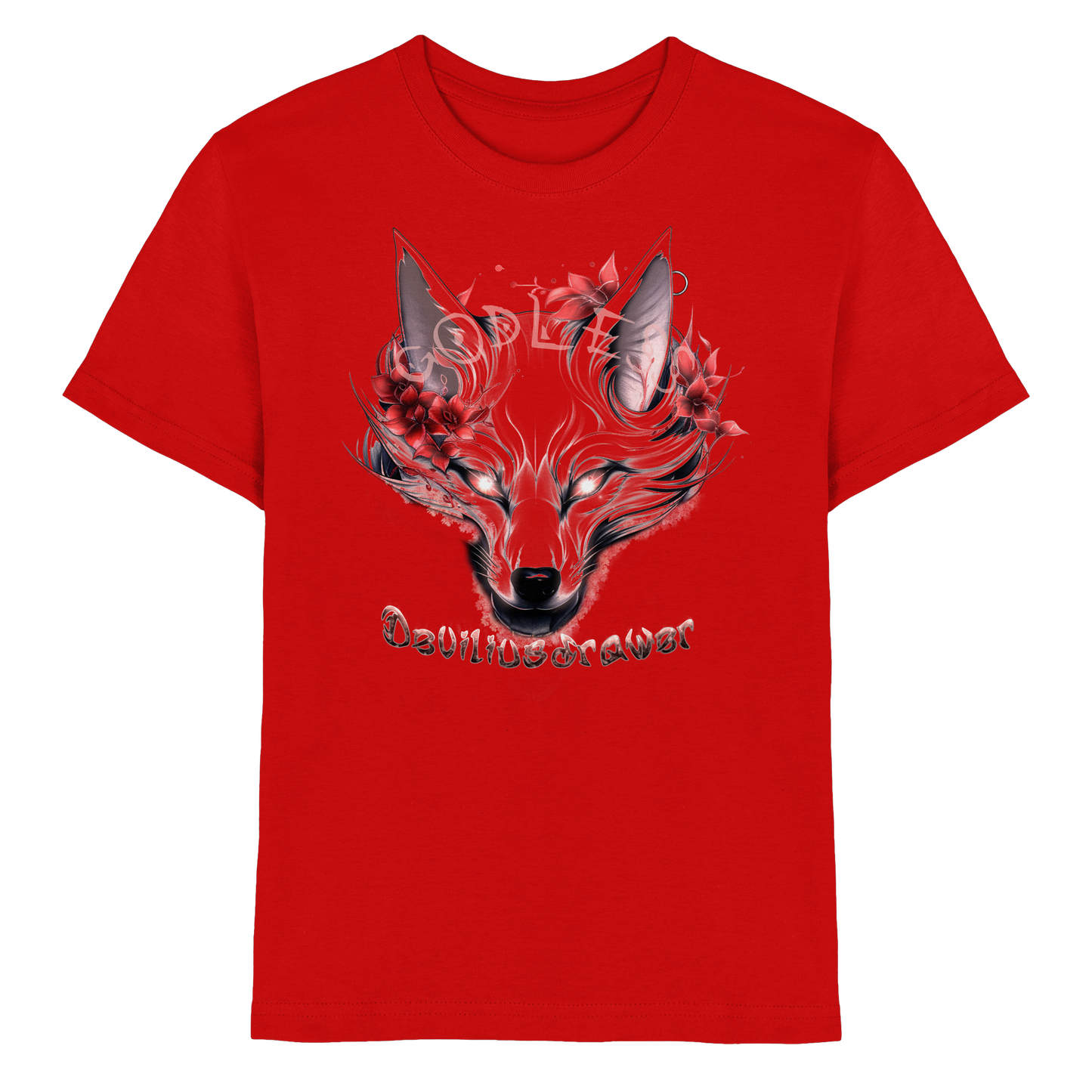 Deviliusdrawer Kitsune Wolf - Kids Premium Shirt
