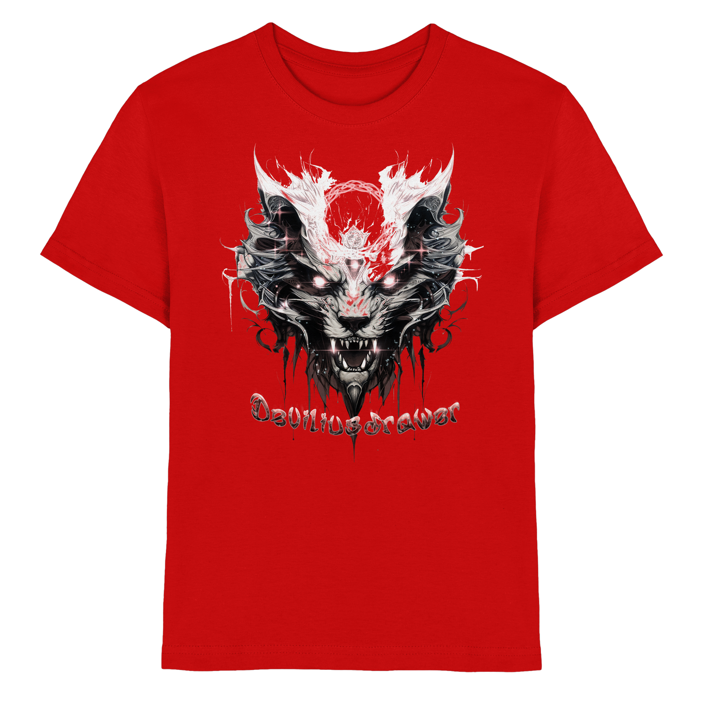 Deviliusdrawer Demonic Glow Cat - Kids Premium Shirt