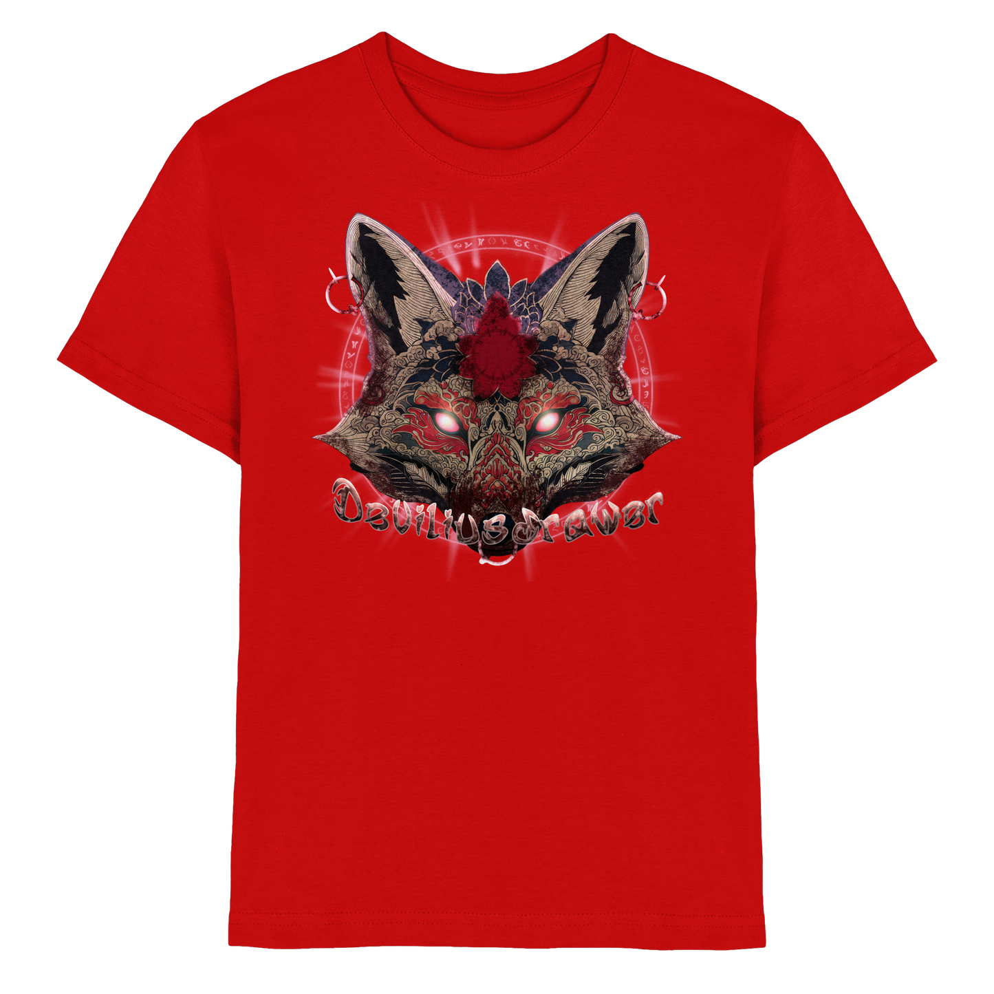 Deviliusdrawer Demon Kitsune - Kids Premium Shirt