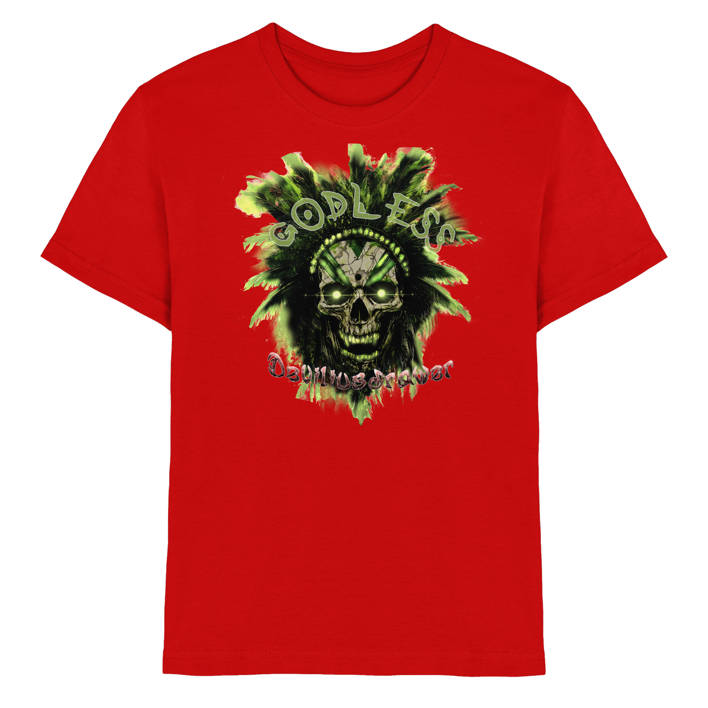 Deviliusdrawer Godless Skull - Kids Premium Shirt