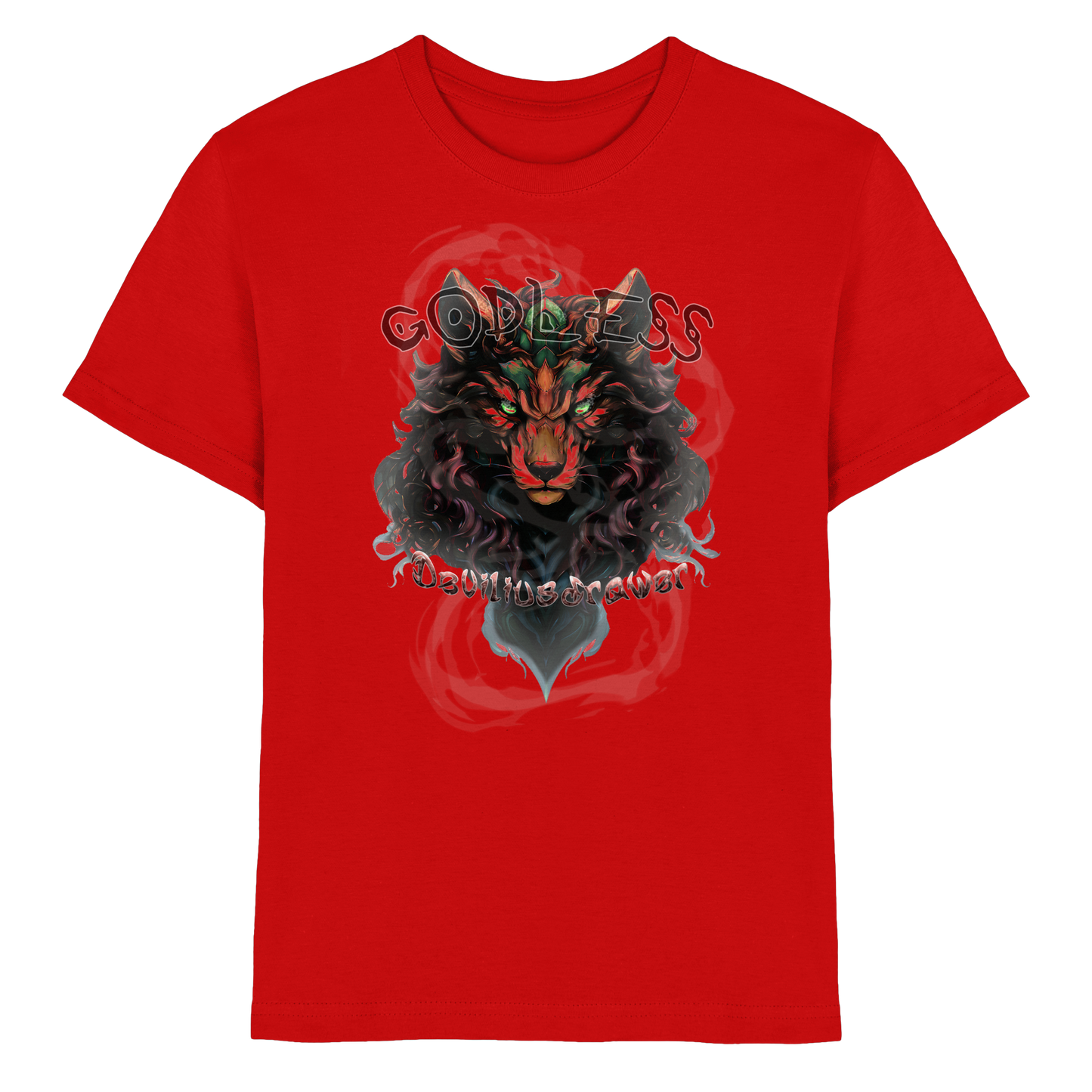 Deviliusdrawer Godless Wolf - Kids Premium Shirt