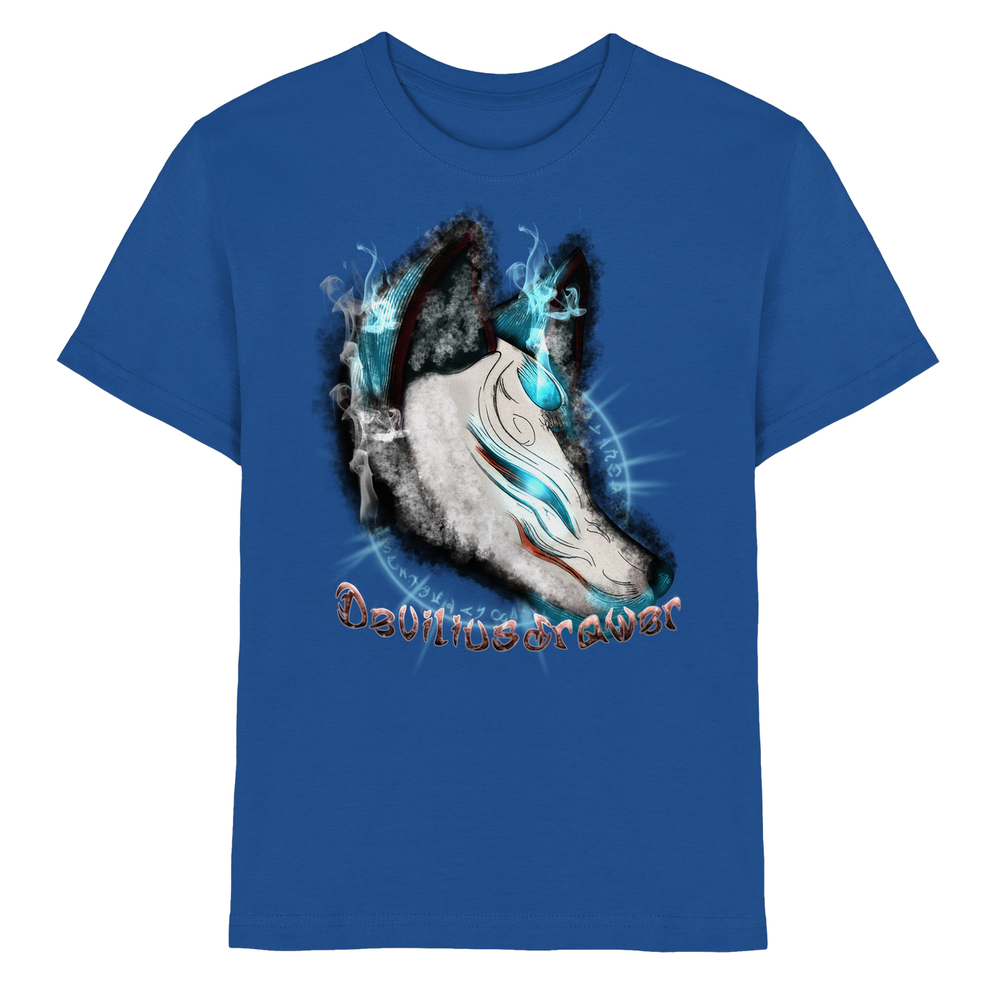 Deviliusdrawer Darkness Kitsune - Kids Premium Shirt