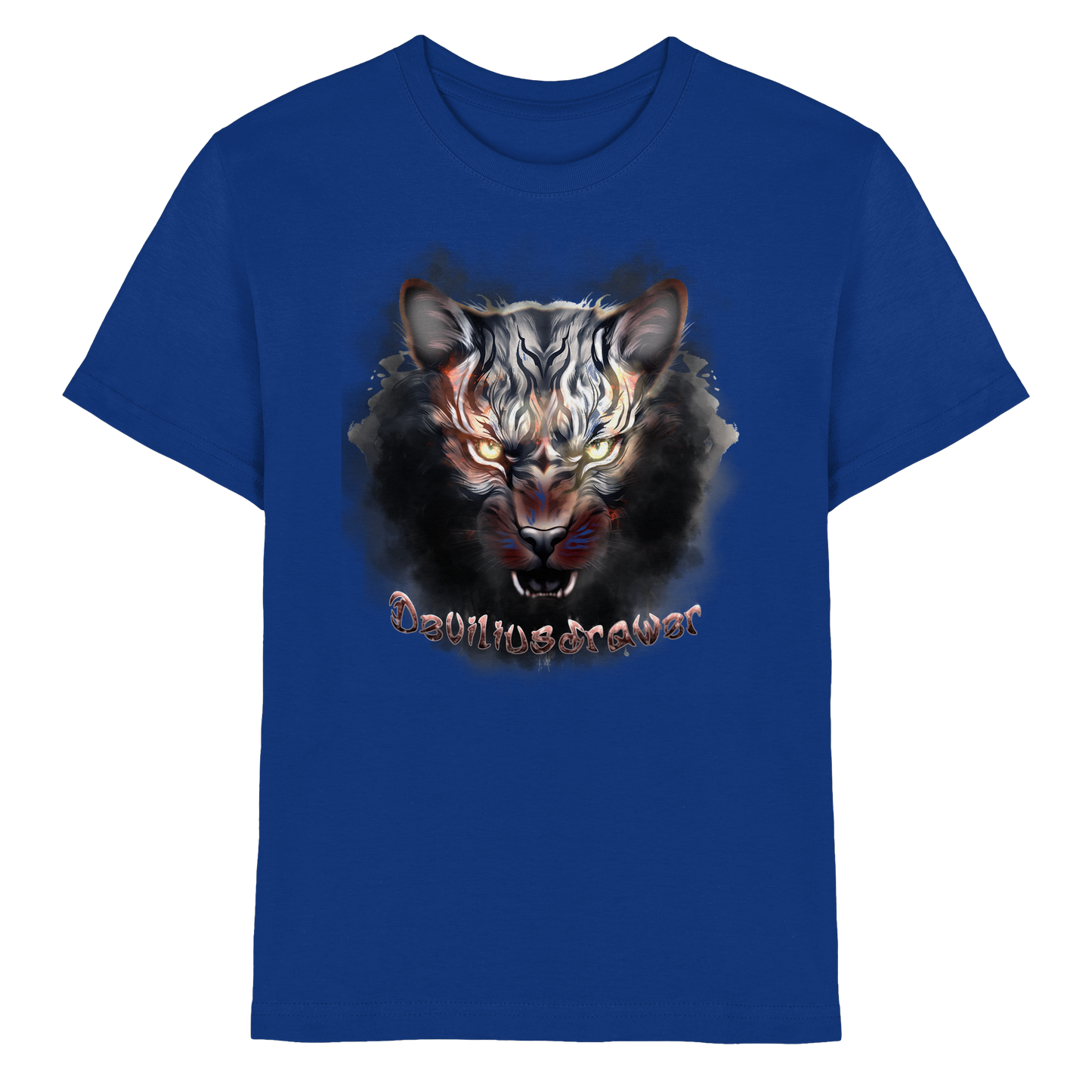 Deviliusdrawer Smoke Tiger - Kids Premium Shirt