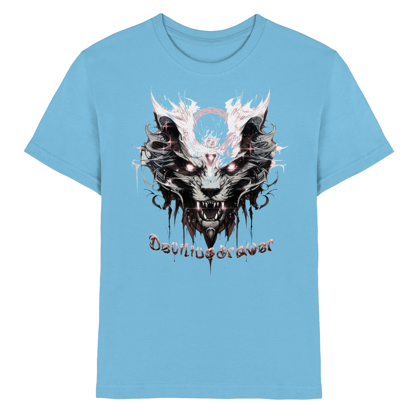 Deviliusdrawer Demonic Glow Cat - Kids Premium Shirt