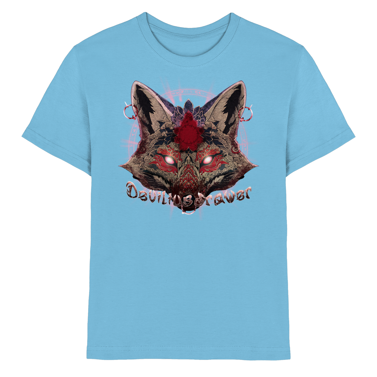 Deviliusdrawer Demon Kitsune - Kids Premium Shirt