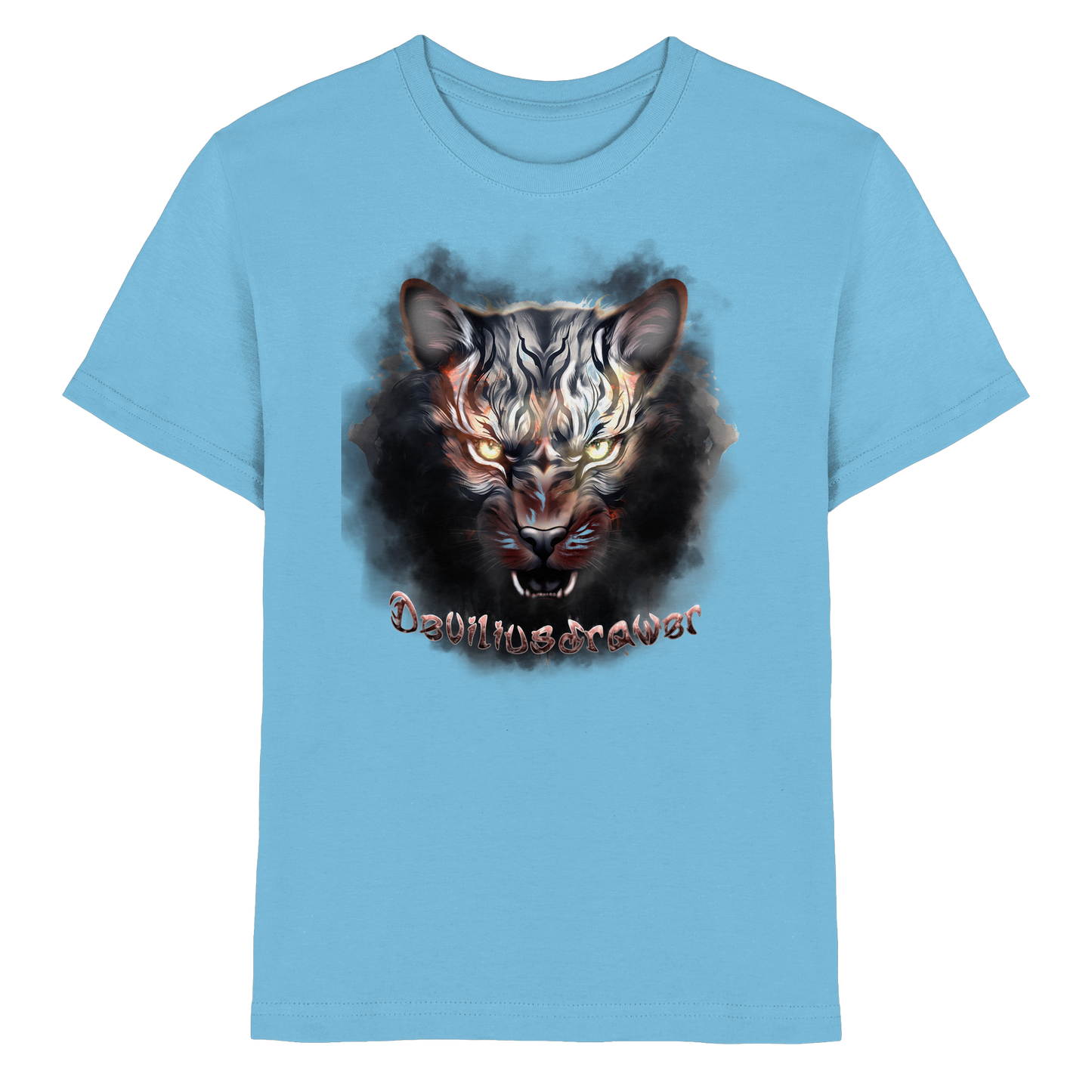 Deviliusdrawer Smoke Tiger - Kids Premium Shirt