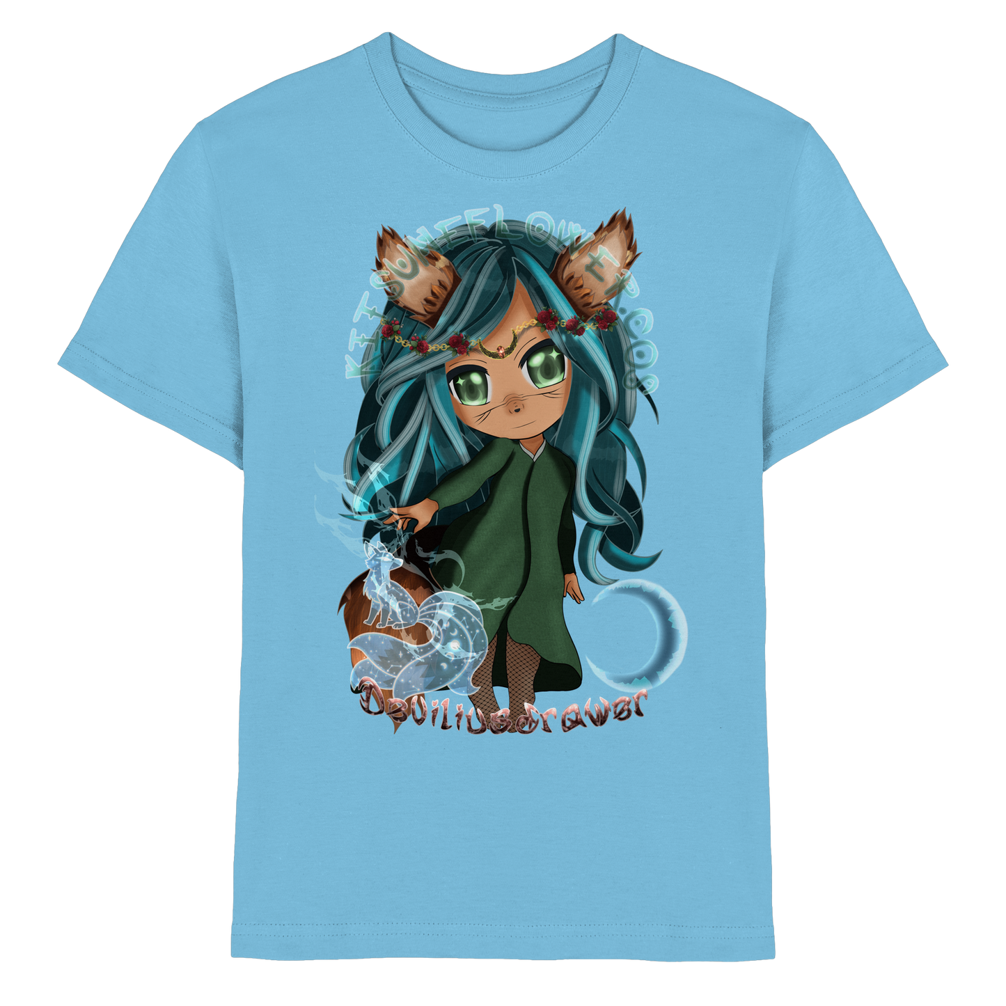 Deviliusdrawer Kitsuneflower - Kids Premium Shirt