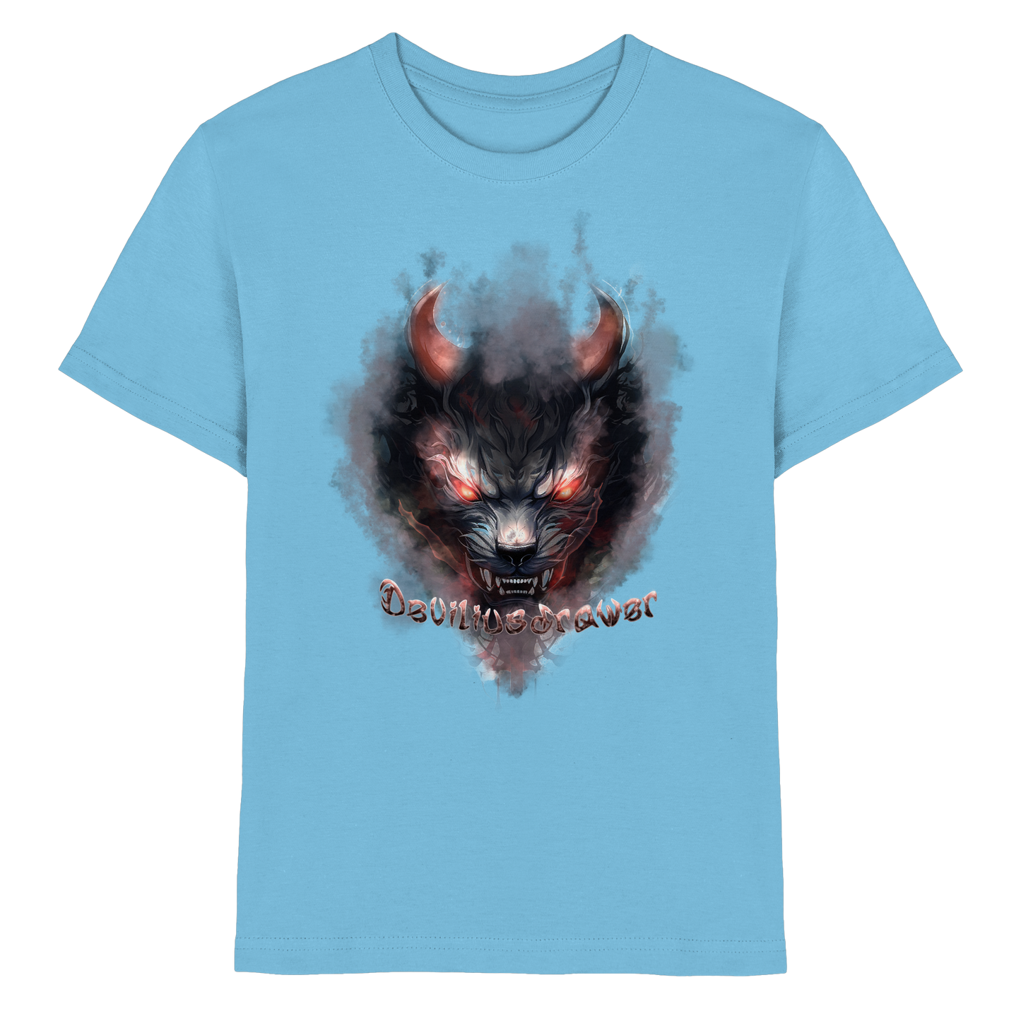 Deviliusdrawer Red Smoked Cat - Kids Premium Shirt