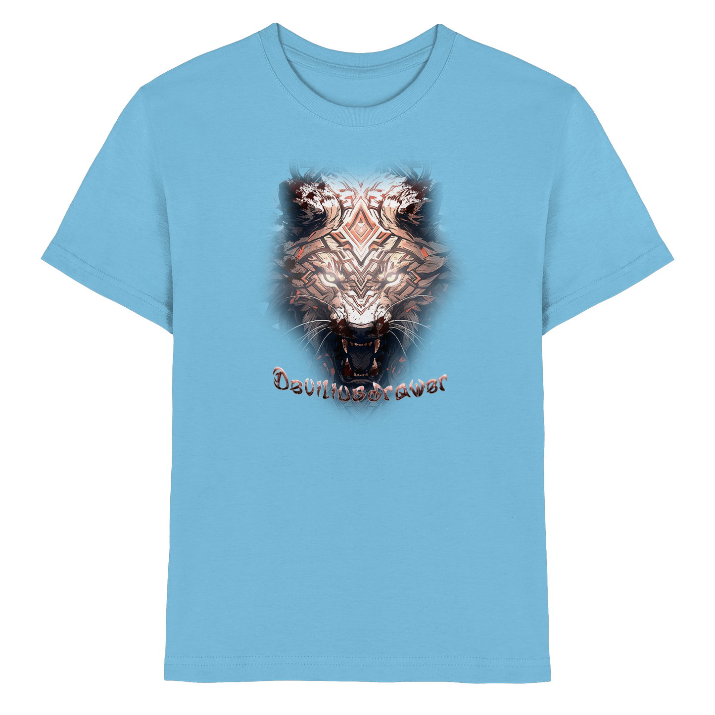 Deviliusdrawer Gold Metal Tiger - Kids Premium Shirt