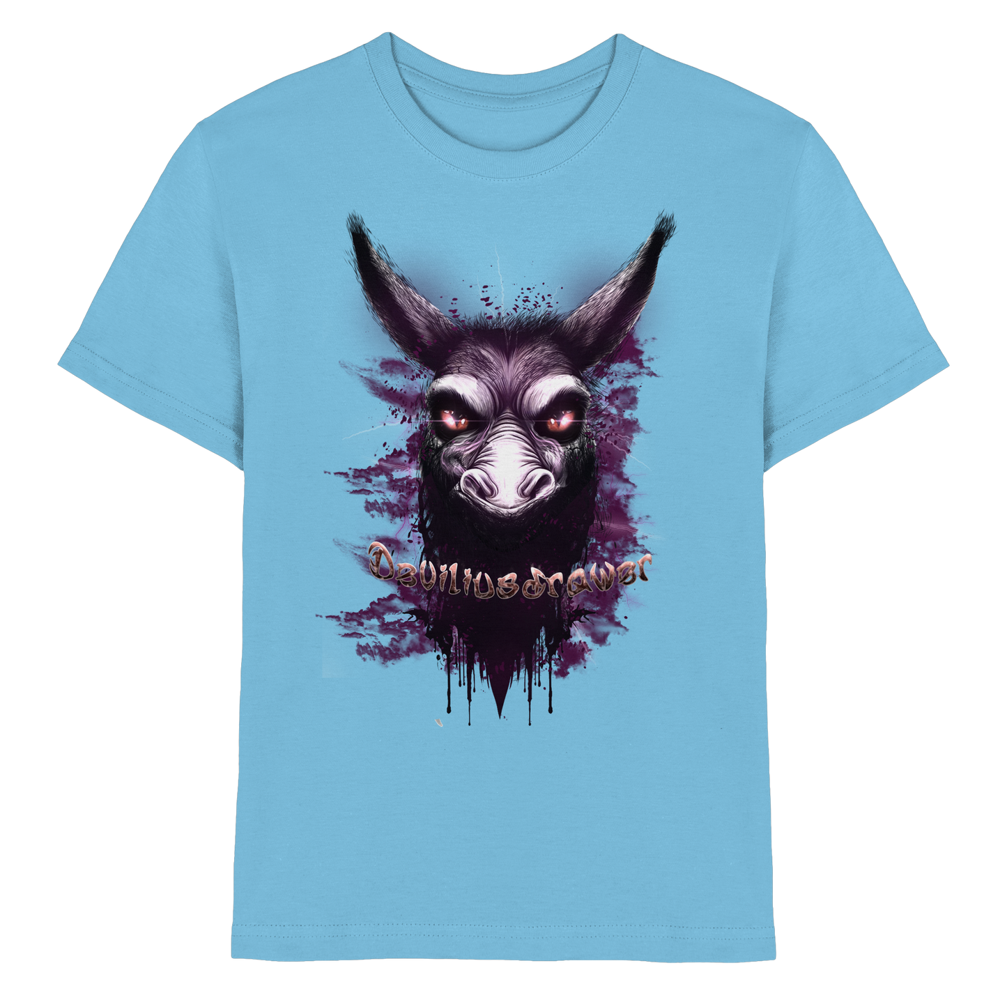 Deviliusdrawer Purple Donkey - Kids Premium Shirt