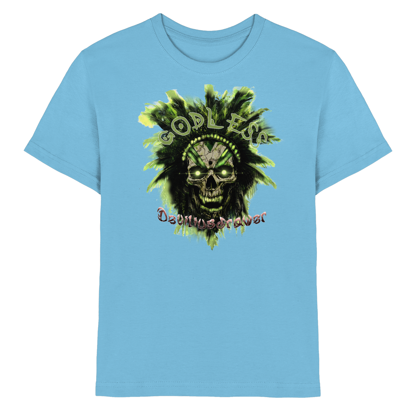 Deviliusdrawer Godless Skull - Kids Premium Shirt