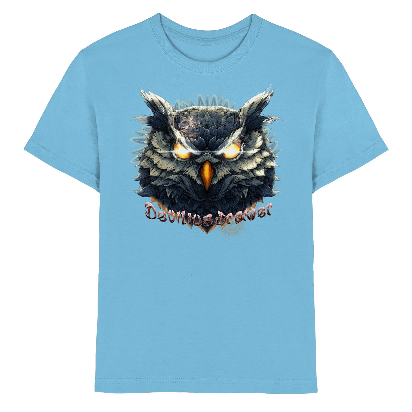 Deviliusdrawer Dark Fire Owl - Kids Premium Shirt