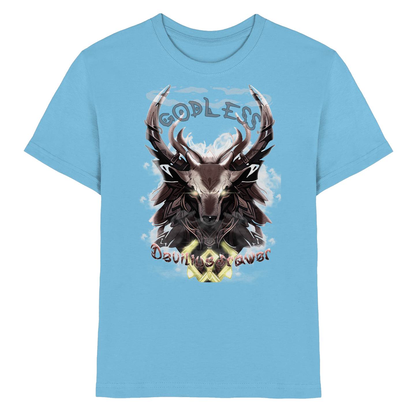 Deviliusdrawer Godless Deer - Kids Premium Shirt