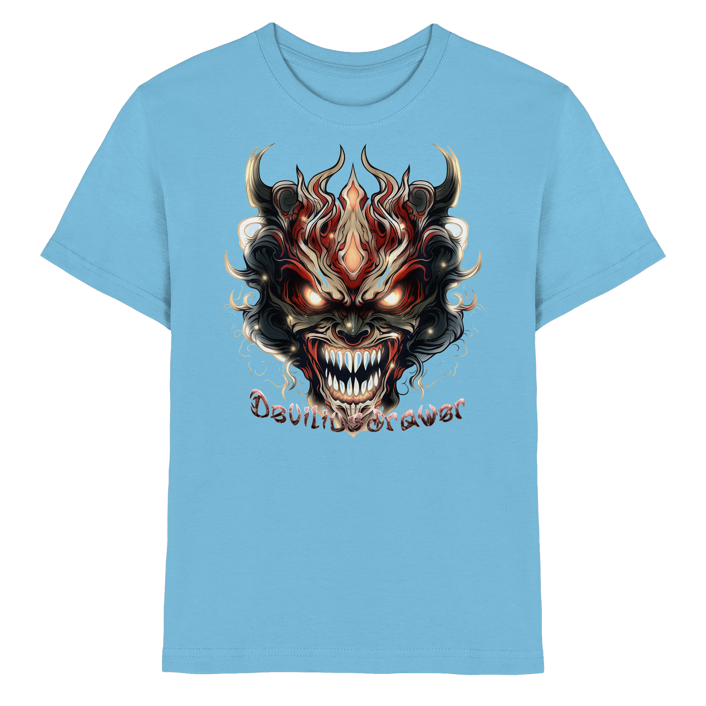 Deviliusdrawer Evil Vamp Mask - Kids Premium Shirt