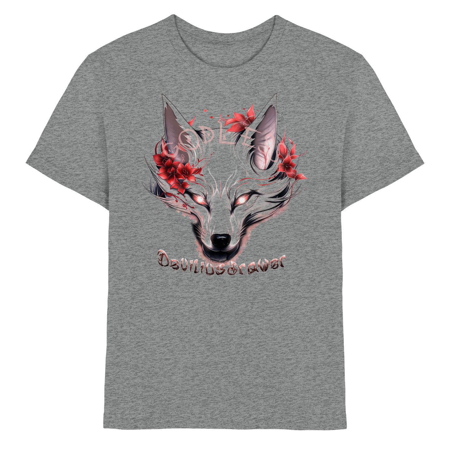 Deviliusdrawer Kitsune Wolf - Kids Premium Shirt