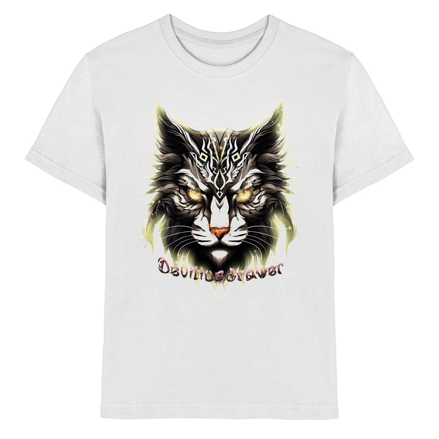 Deviliusdrawer Golden Cat - Kids Premium Shirt