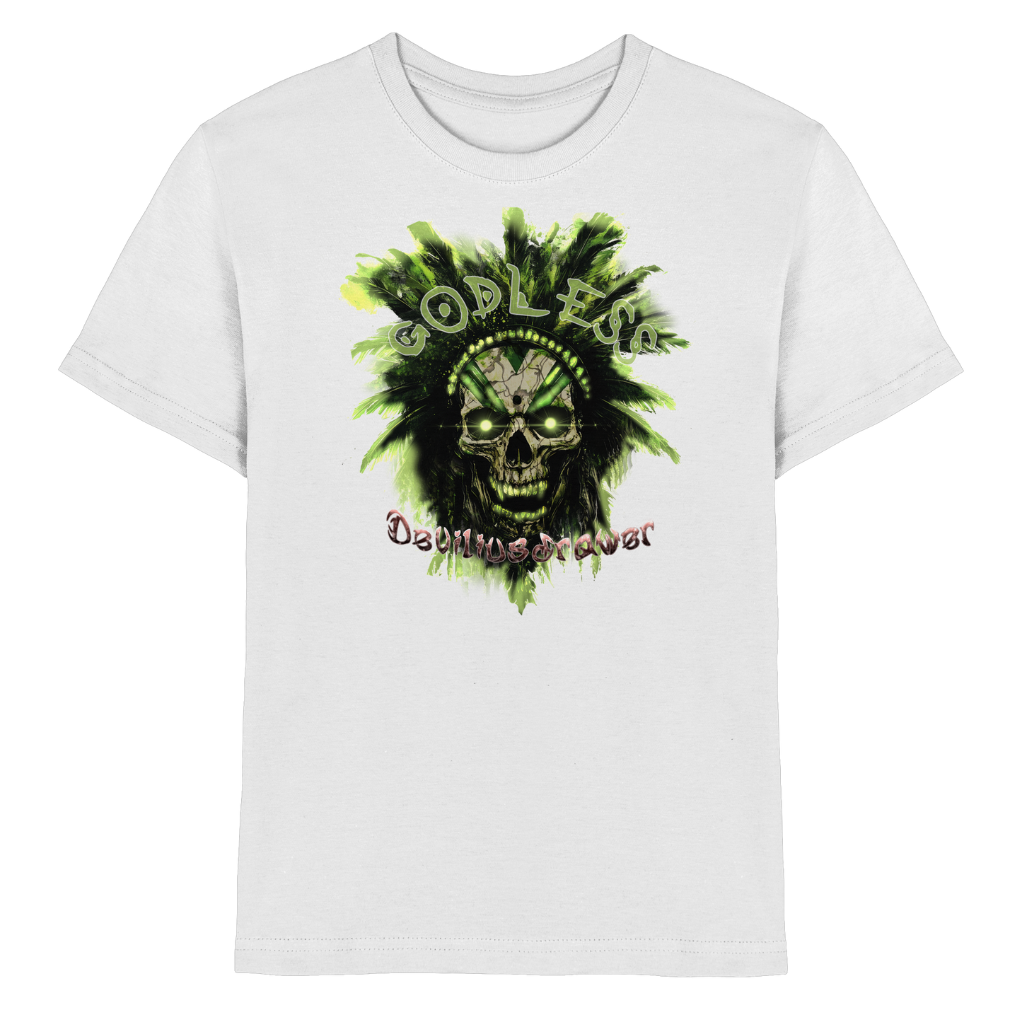 Deviliusdrawer Godless Skull - Kids Premium Shirt