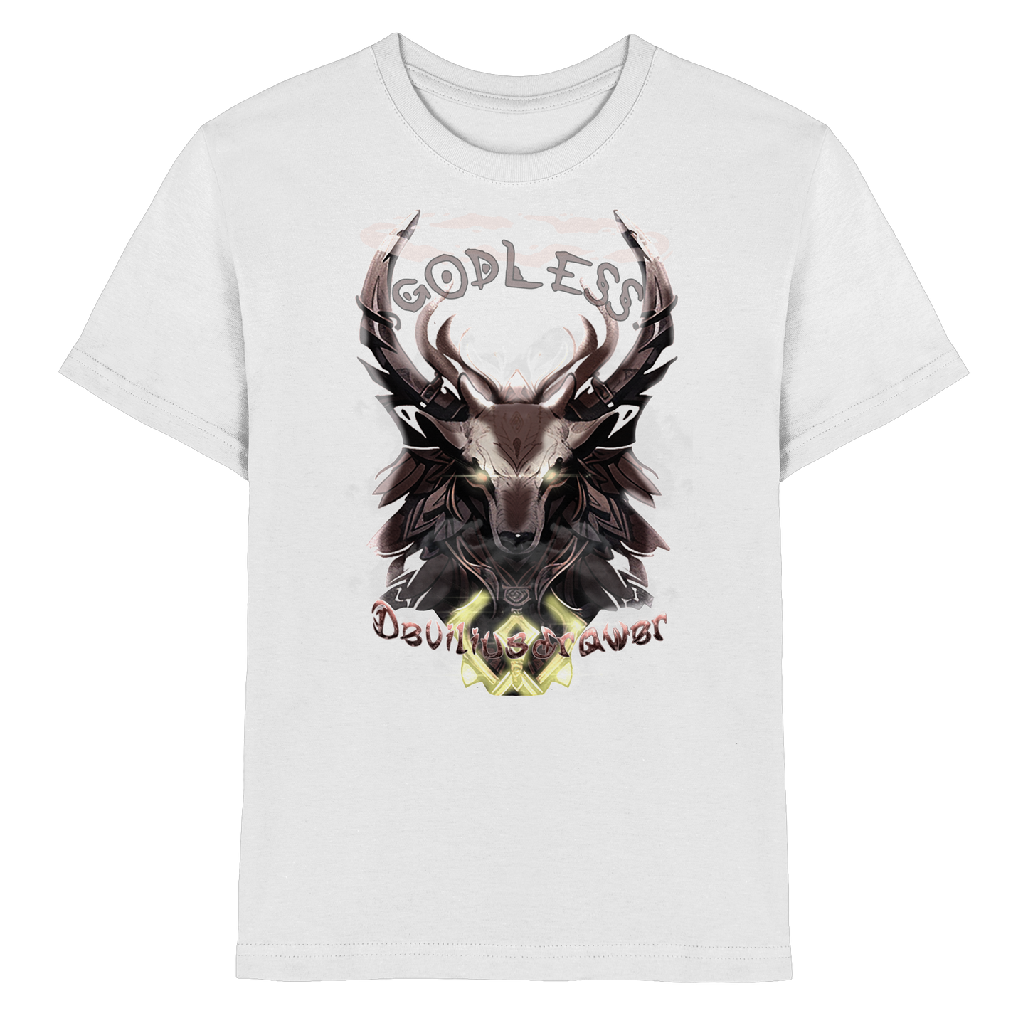 Deviliusdrawer Godless Deer - Kids Premium Shirt