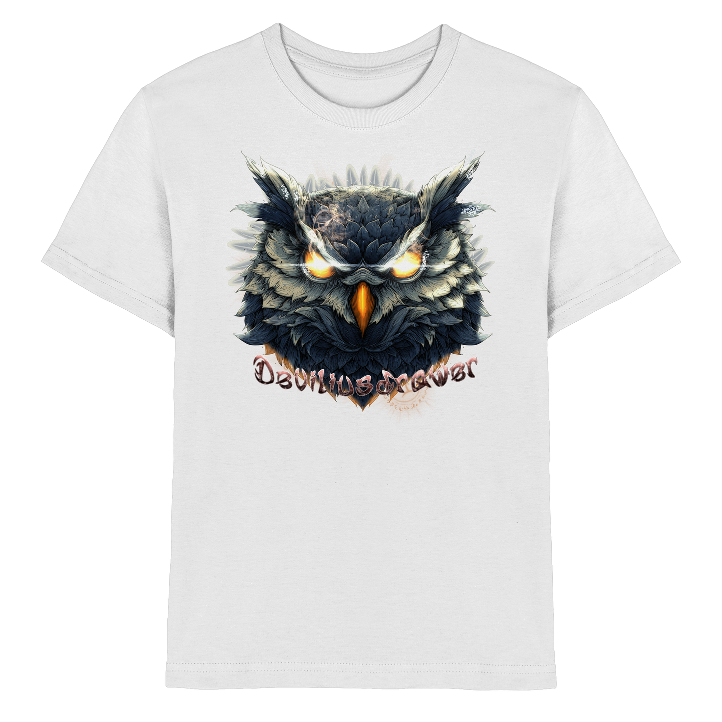 Deviliusdrawer Dark Fire Owl - Kids Premium Shirt