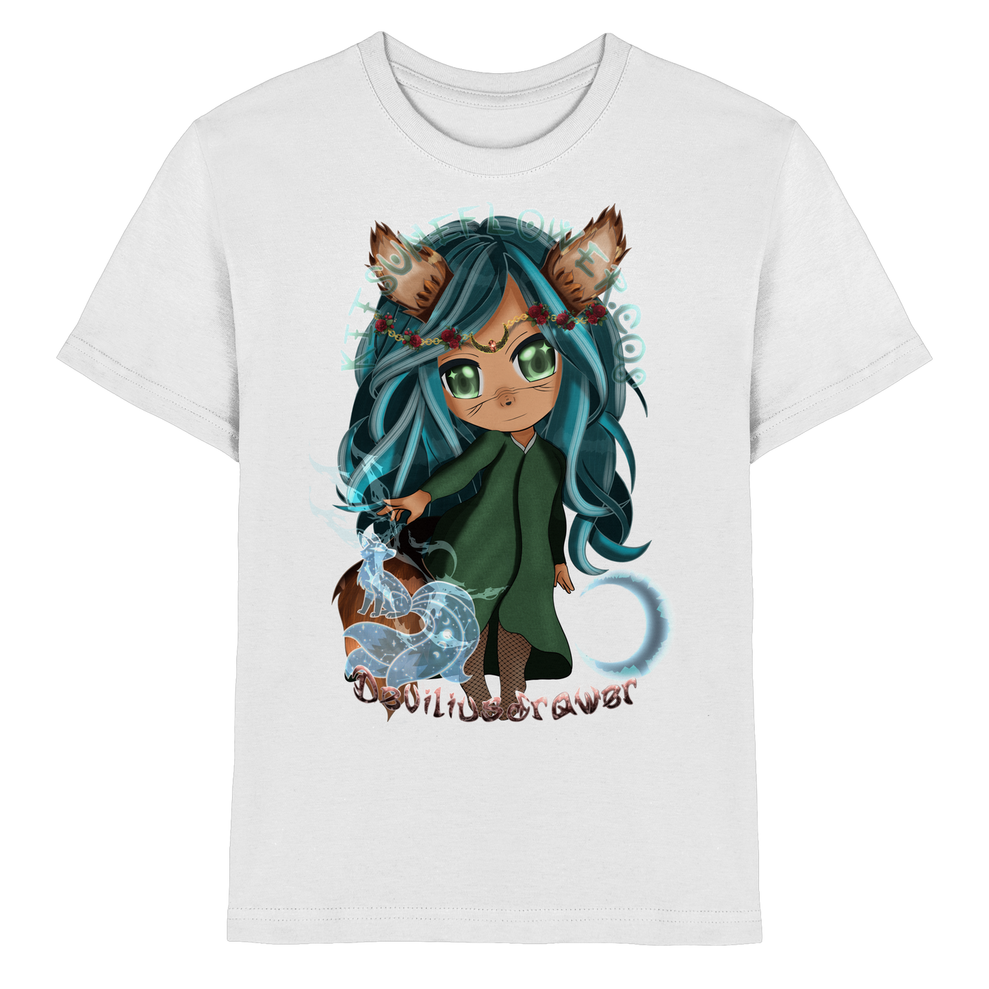 Deviliusdrawer Kitsuneflower - Kids Premium Shirt