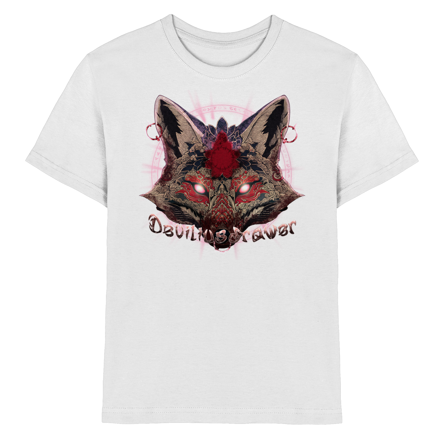Deviliusdrawer Demon Kitsune - Kids Premium Shirt